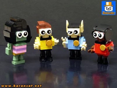 Star Trek mini brick figures moc lego